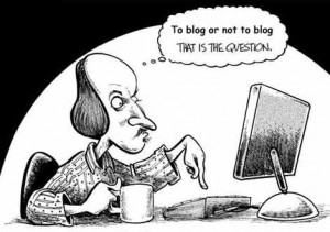 Shakespeare likes blogging, like arnaud